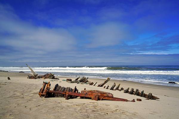 Shipwrecks on the Skeleton Coast, Namibia