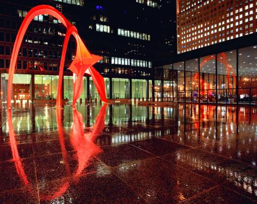 Rainy Night Reflections