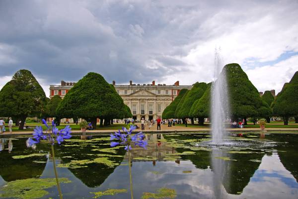 East Front reflection, Hampton Court Palace