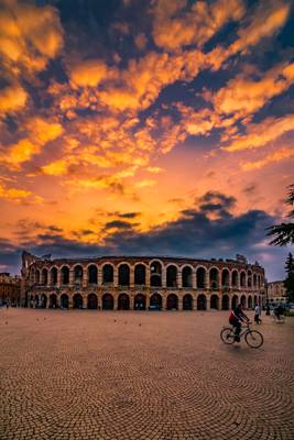 Arena Di Verona at sunrise