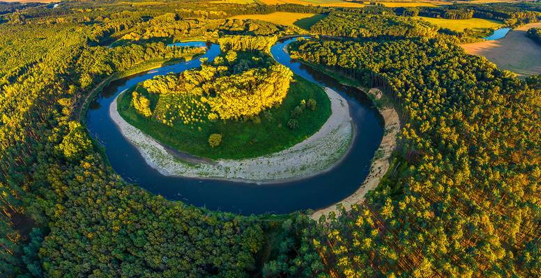 Meandering river - Morava