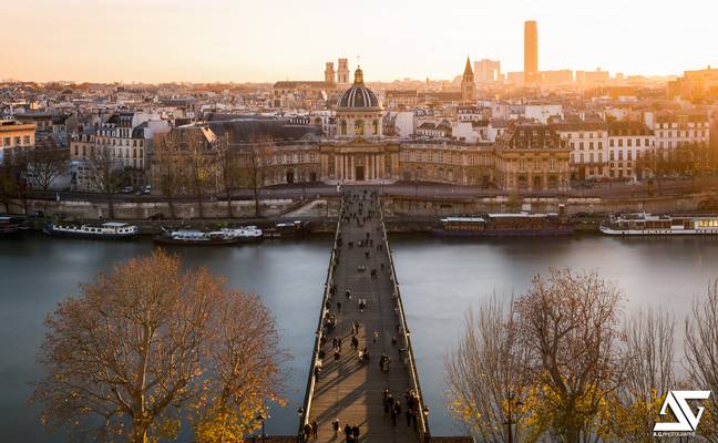 Pont des Arts from Louvre @ Golden hour