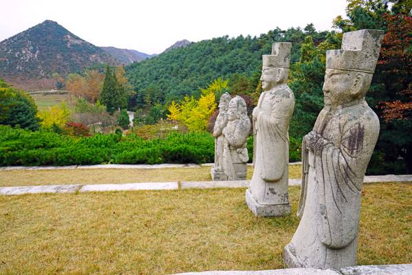 View from the Tomb of King Kongmin, Kaesong, DPRK