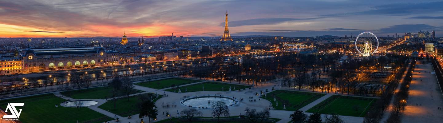 Paris depuis le Jardin des Tuileries