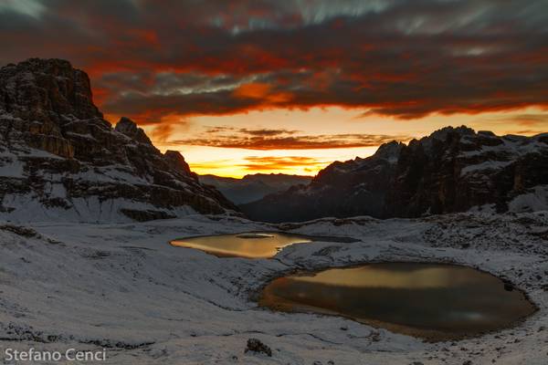 Sunrise on Laghi dei Piani