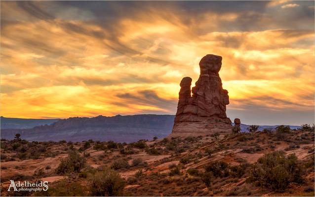 Sunset at Arches NP, USA
