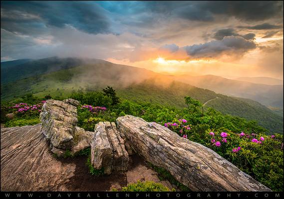 Tennessee Appalachian Mountains Sunset Scenic Landscape Photography