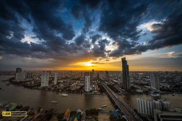 Sunset of Bangkok