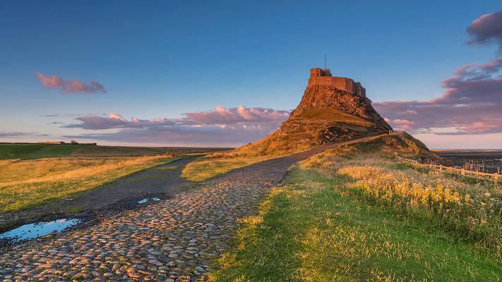 'Golden Hour at Lindisfarne' - Holy Island, Northumberland