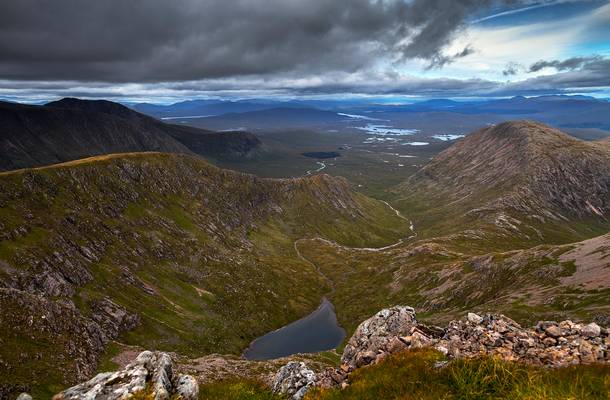 Rannoch Moor from the summit of Stob Ghabhar