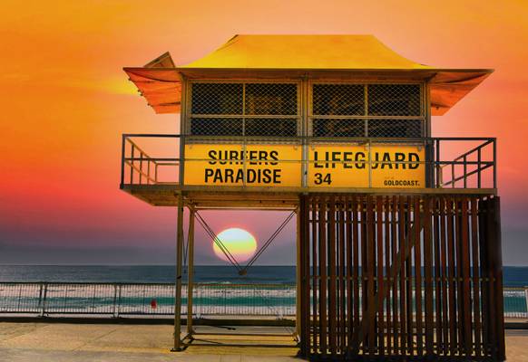"Sunrise at the Surfer's Paradise" Gold Coast Australia *