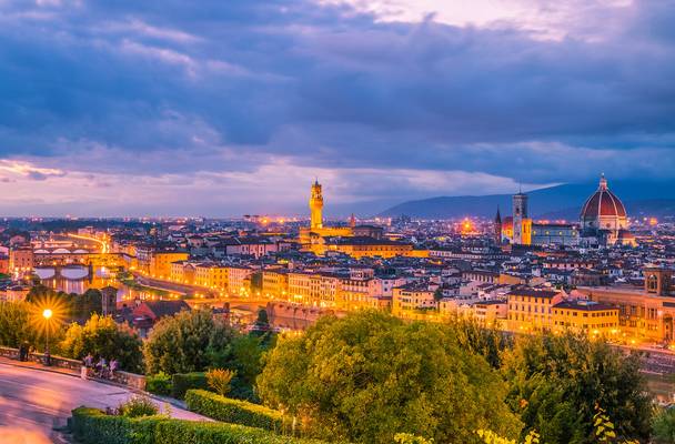 Florence at blue hour