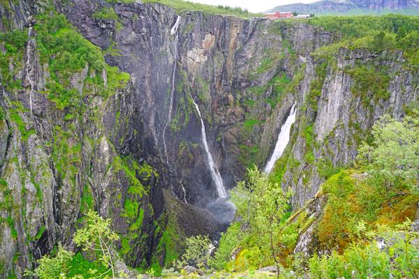 Triple waterfall of Vøringfossen, Norway