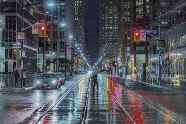 Rainy streets,Toronto