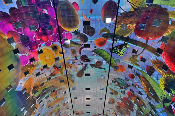 Roof of Markthal / Market Hall, Rotterdam, the Netherlands