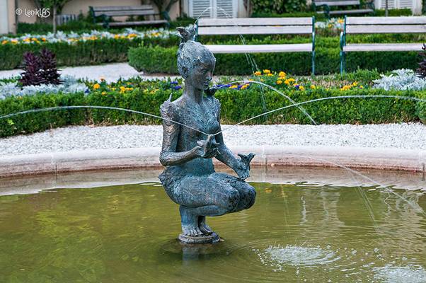 Fountain in Mirabell Garden