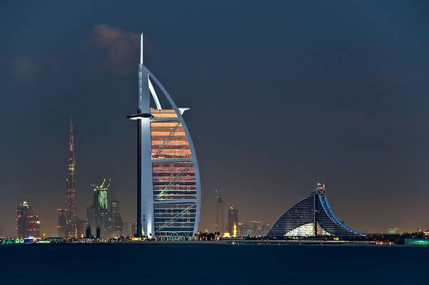 The Two Burj - Blue Hour