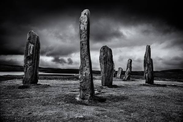 Callanish Standing Stones in Monochrome