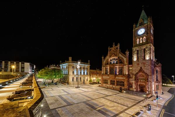 The City Walls & Guildhall Square - Derry City