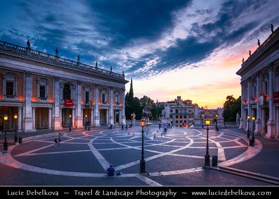 Italy - Rome - Capitol Hill - Colle del Campidoglio at Sunset