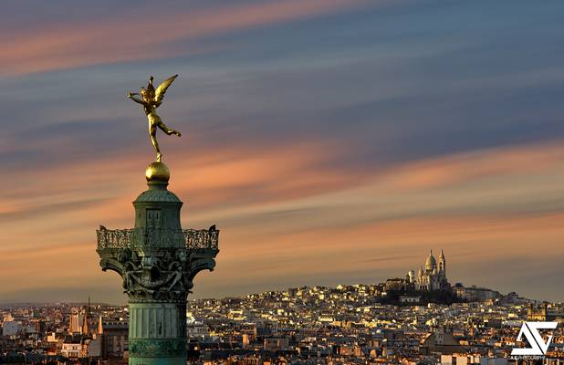 Génie de la Bastille @ Sunset