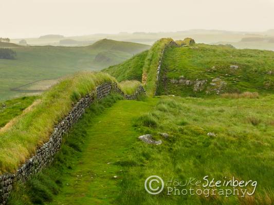 Hadrians Wall Near Housesteads