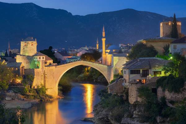 Mostar & Blue Hour