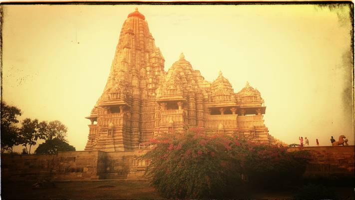 Khajuraho Temple, sunset