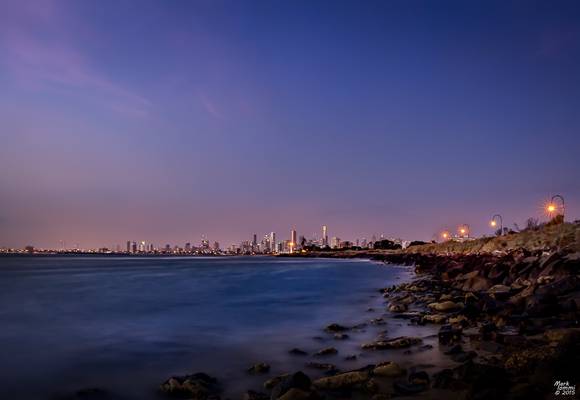 The City at Dusk from Point Ormond