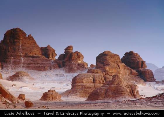 Egypt - Sinai Peninsula - Rugged Rocks under soft light late evening