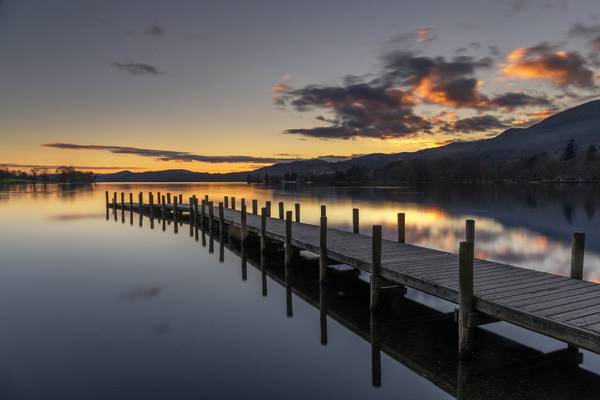 Stunning Sunset, Monk Pier, Coniston, Lake District