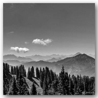 Bavarian Alps Panorama from Tegelberg