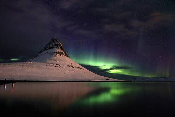 Aurora Borealis over Kirkjufell, Iceland