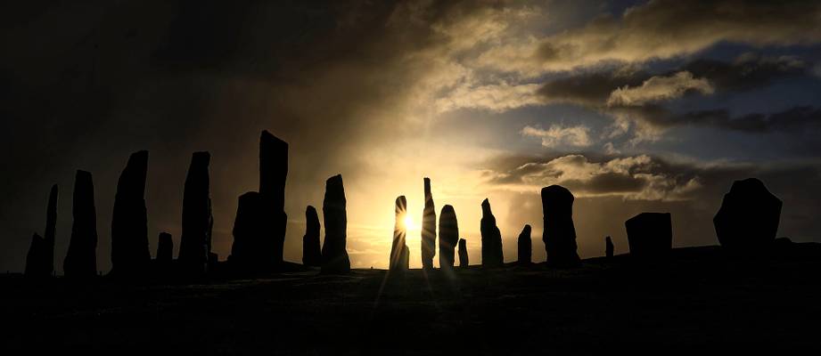 Stunning Starburst Sunrise, Callanish Stones, Isle of Lewis, Outer Hebrides, Scotland