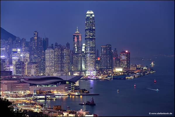 Hong Kong Skyline from Bremar Hill