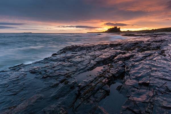 Sunrise at Bamburgh Castle #8, Northumberland, North East England