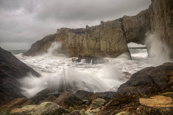 Stormy Seas, Rhoscolyn Sea Arch, Anglesey, North Wales