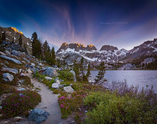 Ediza Lake Sunset.. "A song of the dying day"...