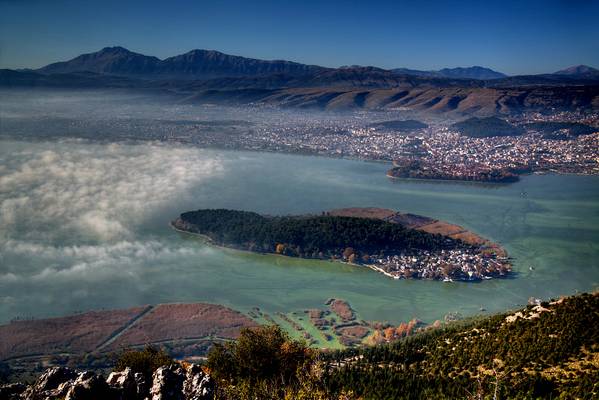 Ioannina Lake Panorama