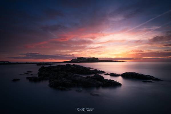 Fin de journée en couleur sur Fort-Bloqué