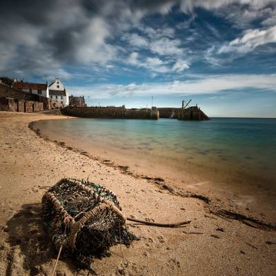 Crail Harbour and Lobster pot