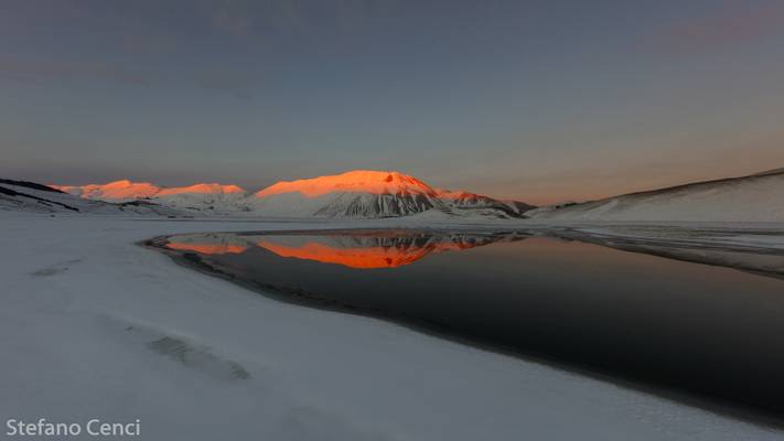 Tramonto sul Pian Grande