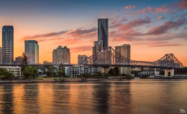 Brisbane City Sunset