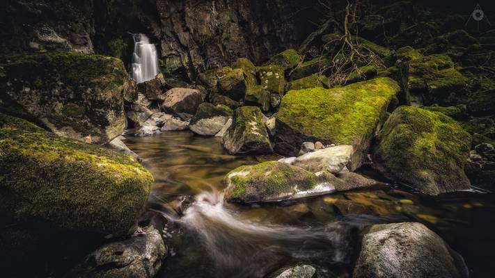 Fallen Rocks and Water