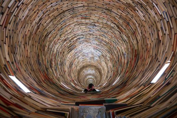 The Book Wormhole
