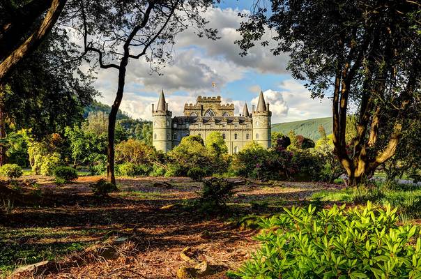 Front view of Inveraray Castle