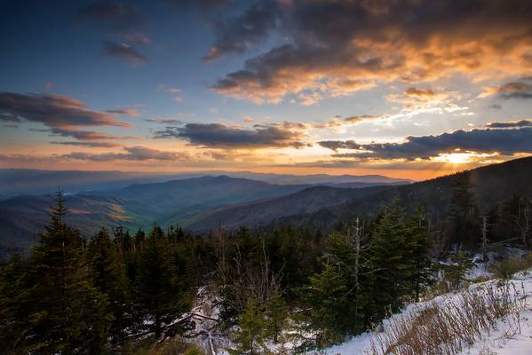 Sunset At Clingmans Dome