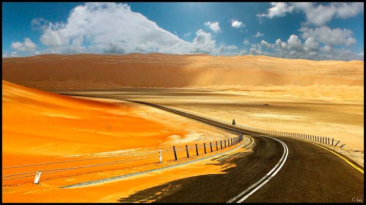 Liwa desert road