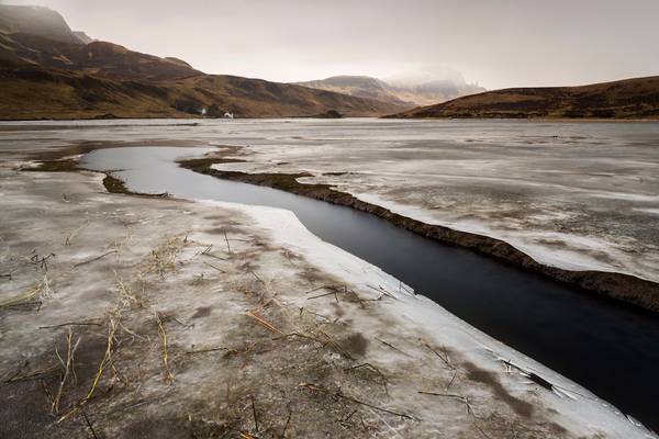 Icy Seige, Loch Fada, Isle of Skye, Scotland