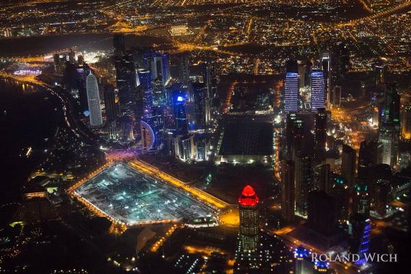 Doha Night Aerial